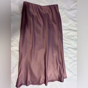 Light purple midi skirt